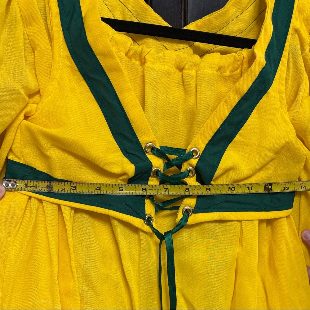 Yellow Dress with Green Accents - Picture 5 of 7